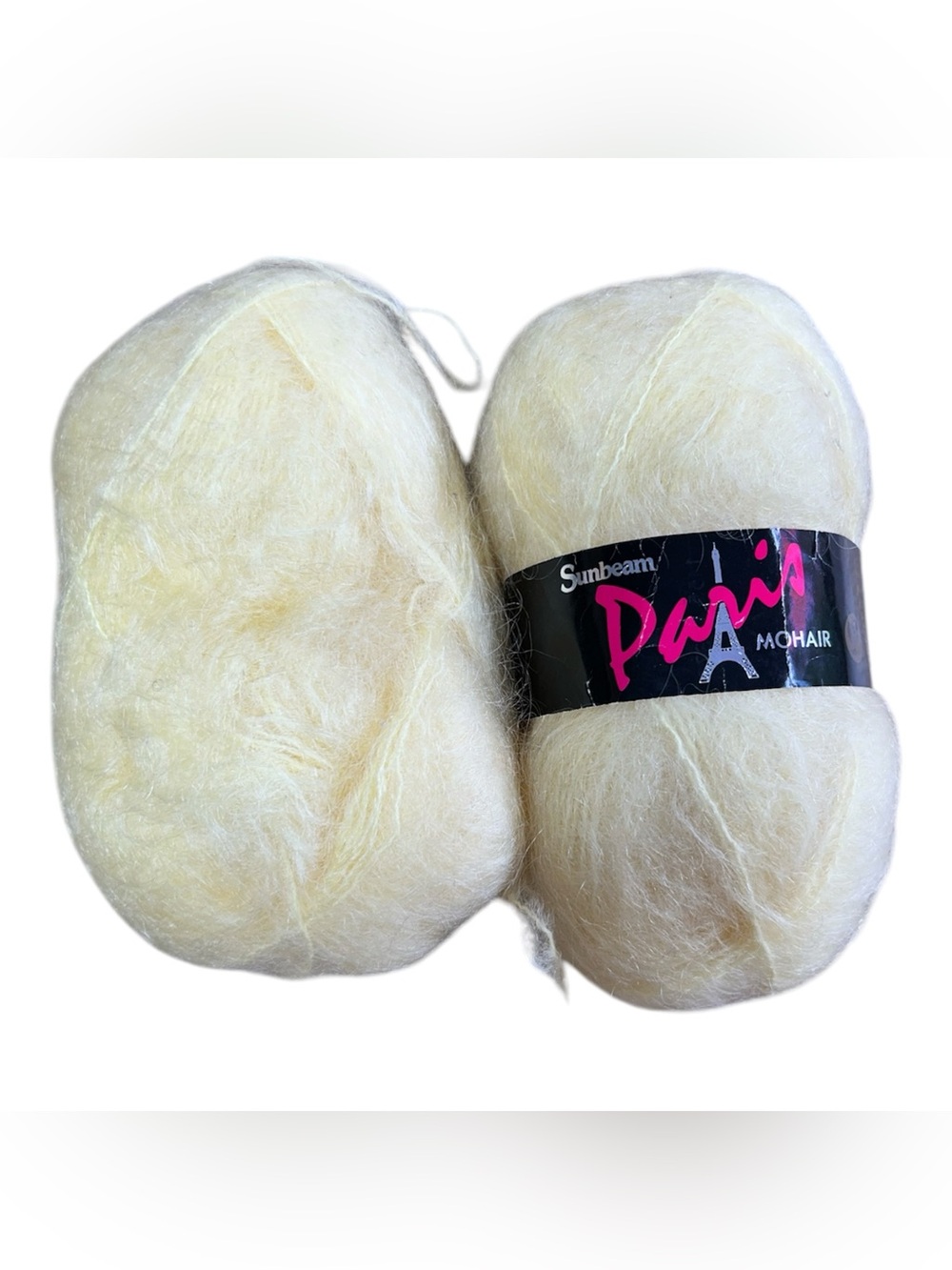 Sunbeam Paris Mohair Yarn - Soft Pale Yellow